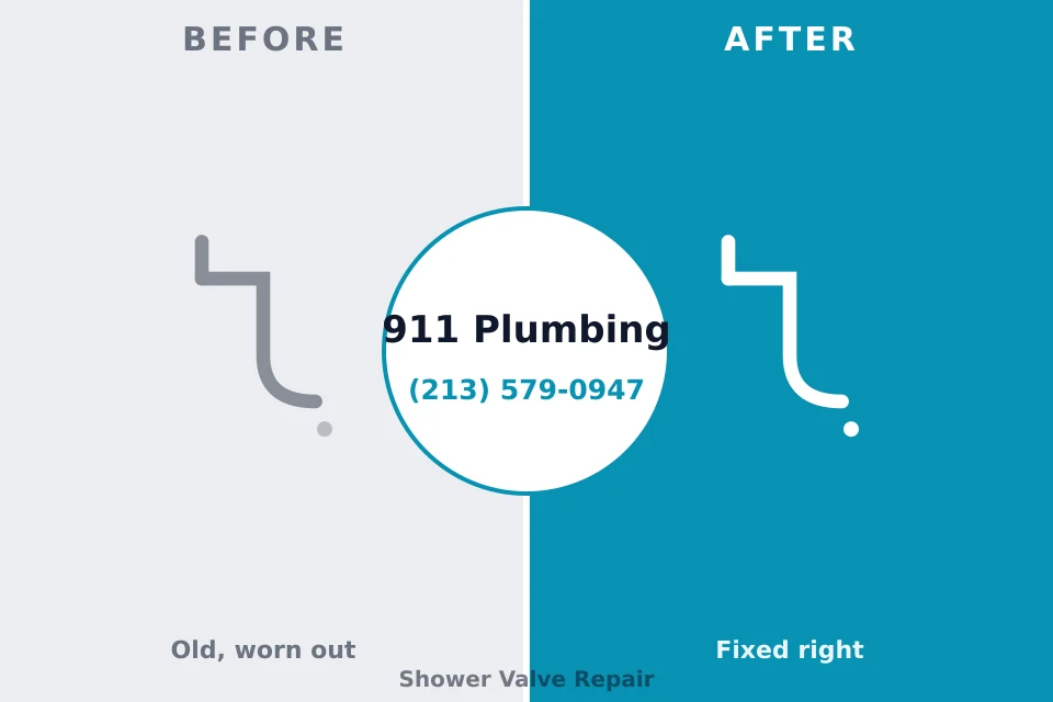 Before and after: plumbing company Mesquite, TX